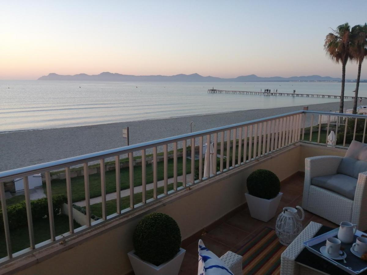 Apartamento Apt playa de Muro ca n Ines - 1ª linea de playa Puerto de Alcúdia Exterior foto